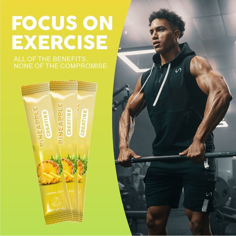 Creatine Jelly - Manufacturer Pineapple Pre Workout Monohydrate Energy Vegan