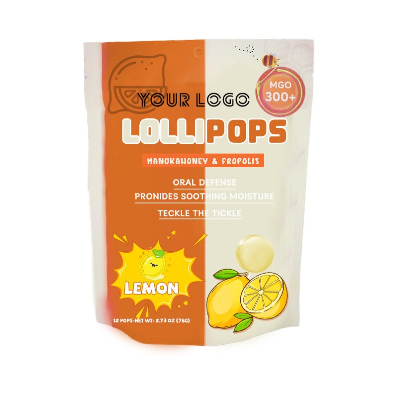 Manuka Honey Lollipop - Manufacturer Wholesale Propolis Lemon Throat Gut 24Ct