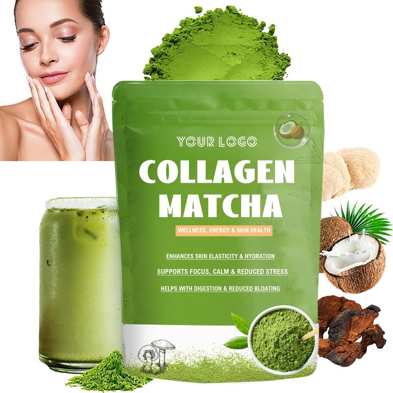 Collagen Matcha Powder - Manufacturer Herbal Antioxidant Skin Elasticity Hydration