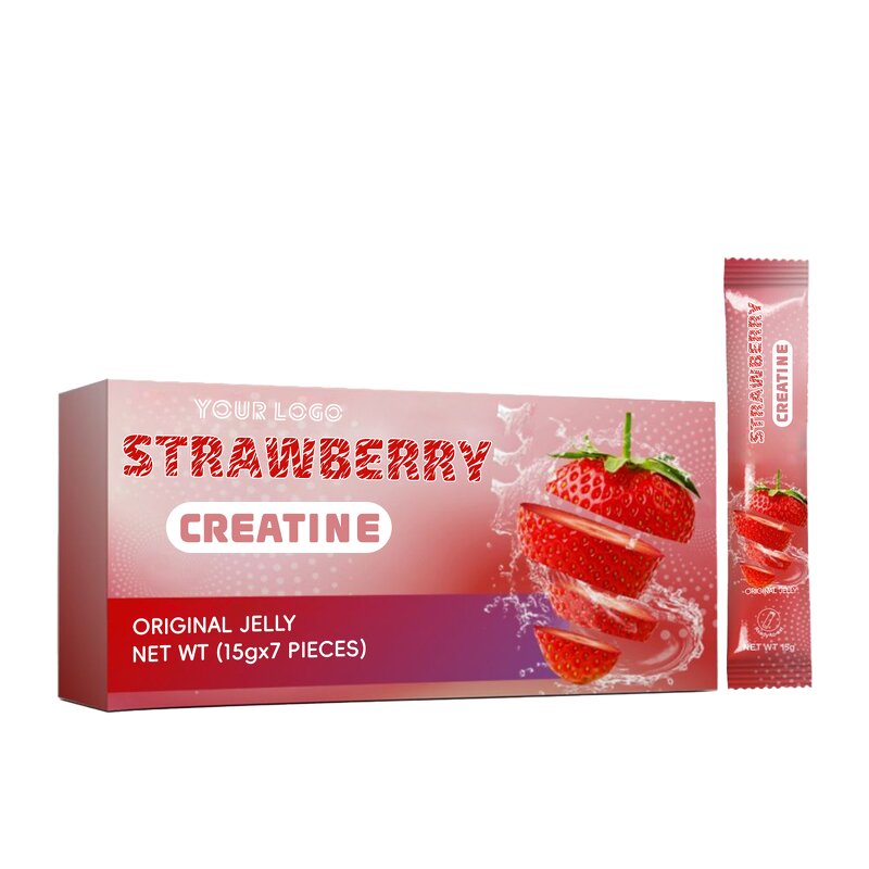 Creatine Jelly - Manufacturer Strawberry Sugar Free Gym Muscle Growth Recovery
