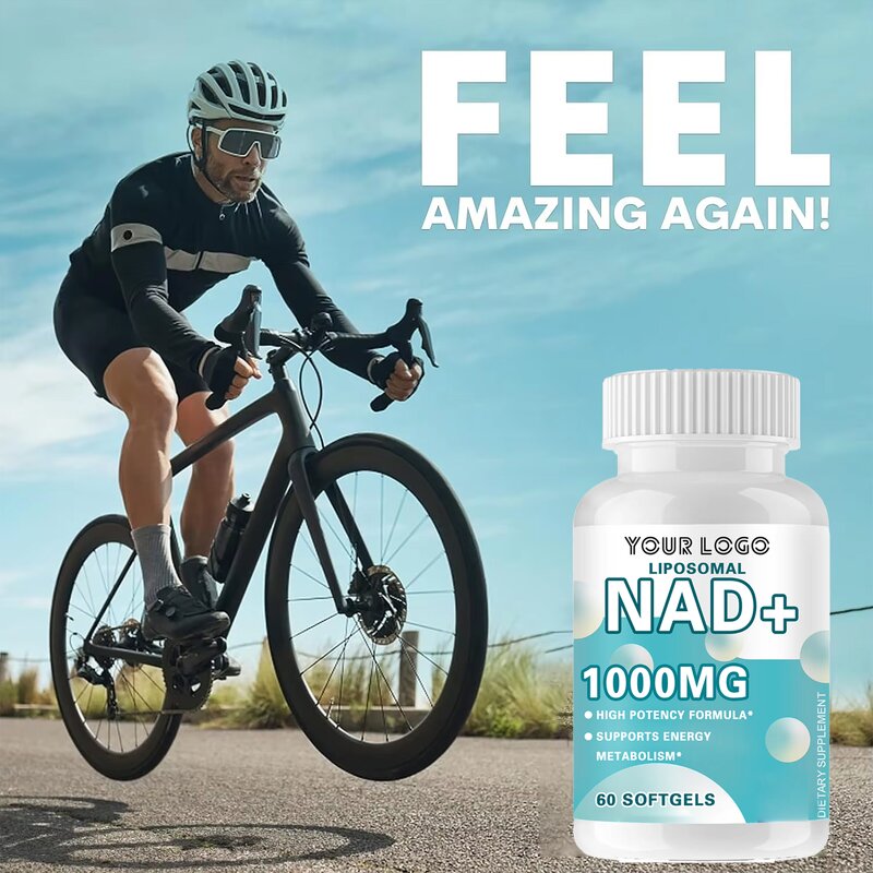 Liposomal NAD+ Supplement - Manufacturer 1000mg Pure Energy DNA Repair Anti-aging