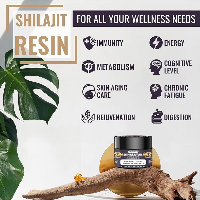 Shilajit Resin - Manufacturer Mineral Fulvic Acid 85+Trace Men's Health Energy