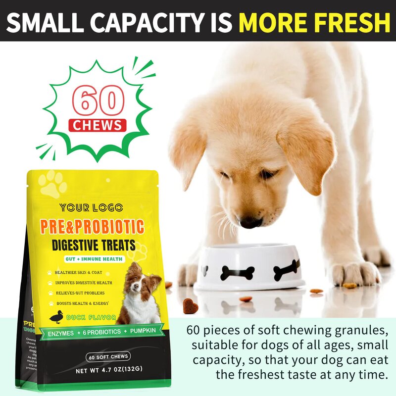 Dog Probiotic Chews - Manufacturer Digestive Enzymes Prebiotic All Breeds Gut