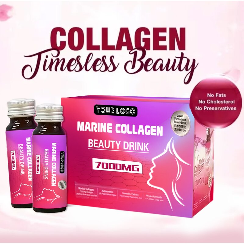 Marine Collagen Drink - Manufacturer Custom Antioxidant Hyaluronic Acid Natural