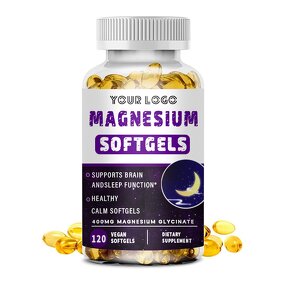 Magnesium Glycinate Softgels - Manufacturer 400mg Bone Brain Sleep Muscle Relax