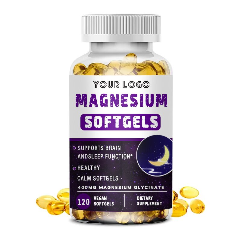 Magnesium Glycinate Softgels - Manufacturer 400mg Bone Brain Sleep Muscle Relax