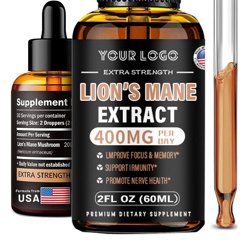 Lion's Mane Drops - Manufacturer OEM Nootropics Brain Focus Clarity Health