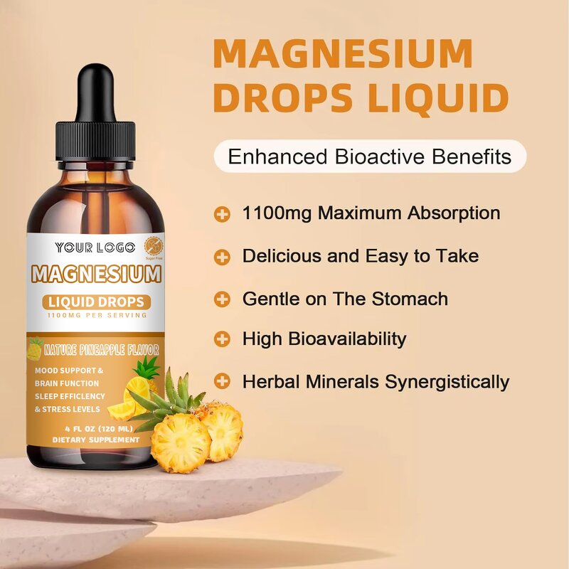 Magnesium Glycinate - Manufacturer Herbal Drops B6 Pineapple Brain Function