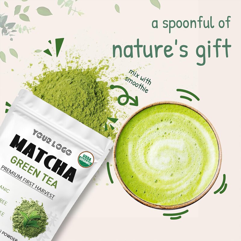Matcha Powder - Manufacturer OEM Latte Natural Slim Organic Drinks & Baking