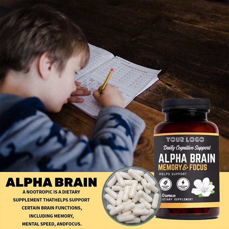Nootropic Capsules - Manufacturer Alpha GPC L Theanine Bacopa Focus Memory