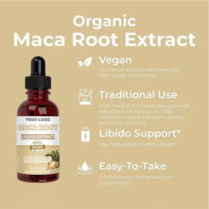 Maca Root Drops - Manufacturer Organic Sports Mood Natural Energy Wholesale