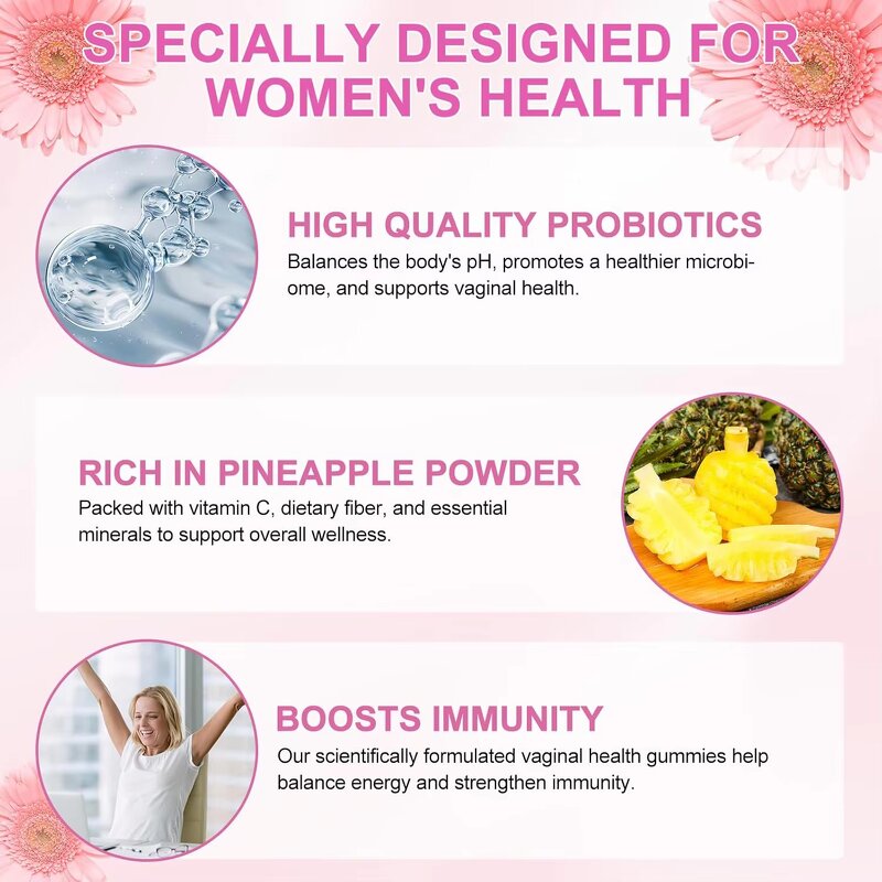 Women Probiotic Gummies - Manufacturer Private Label OEM Sugar Free Vaginal Health