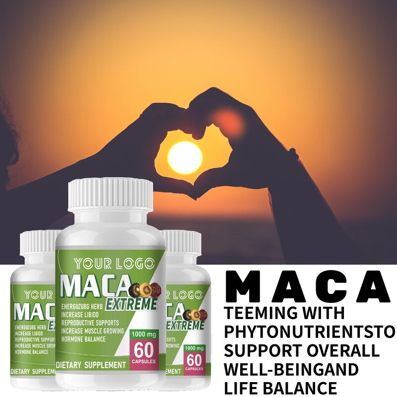 Maca Root Capsules - Manufacturer Herbal Reproductive Health Energy Stamina