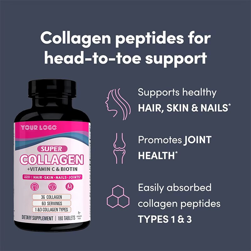 Collagen Peptide - Manufacturer Joint Health Type1&3 Vitamin C Biotin Skin Hair
