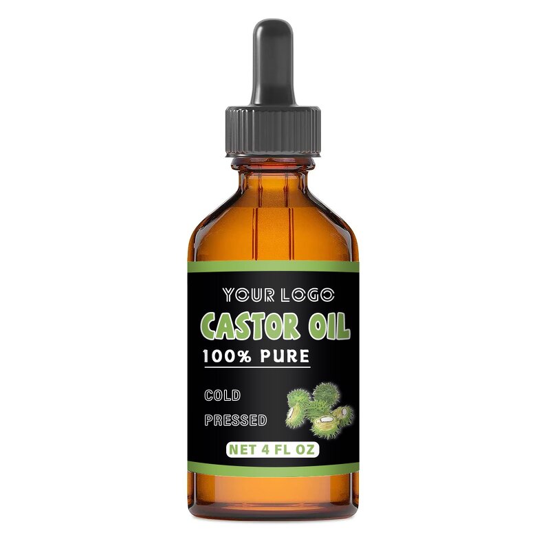 Castor Oil Drops - Manufacturer Private Label OEM Gut Muscles Hair Nail Growth