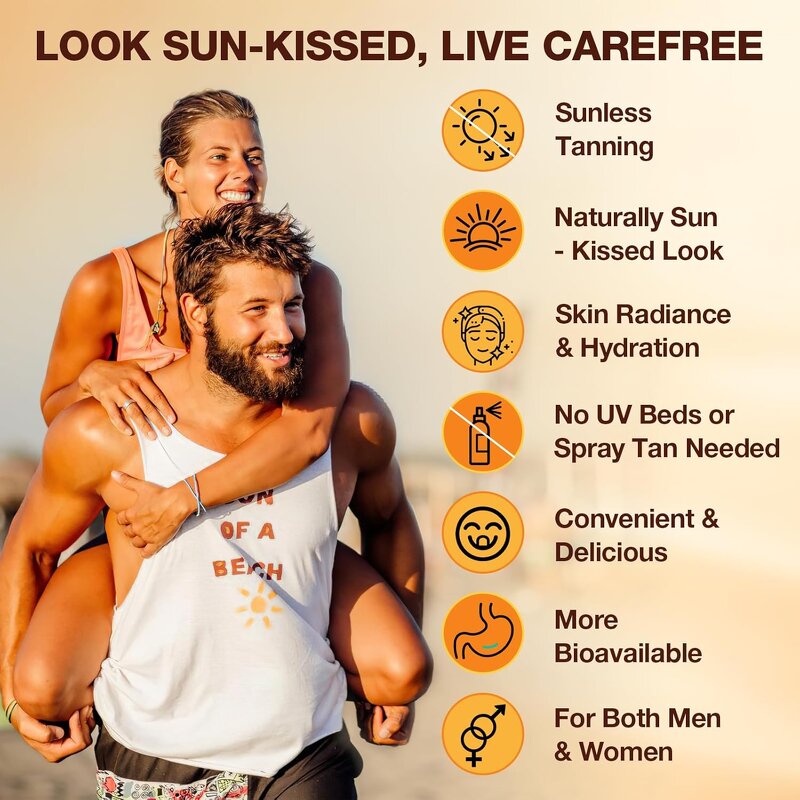 Beta-carotene Gummies - Manufacturer OEM/ODM Private Label Natural Tanned Skin