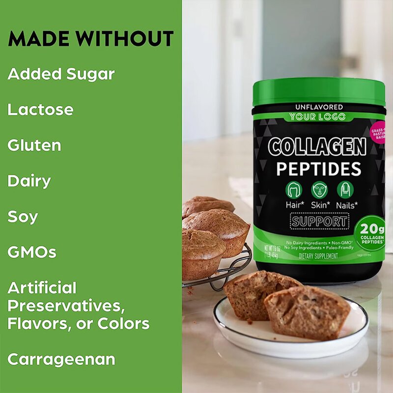 Collagen Peptides - Manufacturer Organic Hydrolyzed Paleo Keto Skin Hair Joint