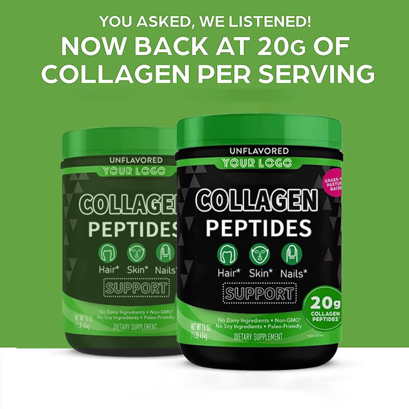 Collagen Peptides - Manufacturer Organic Hydrolyzed Paleo Keto Skin Hair Joint