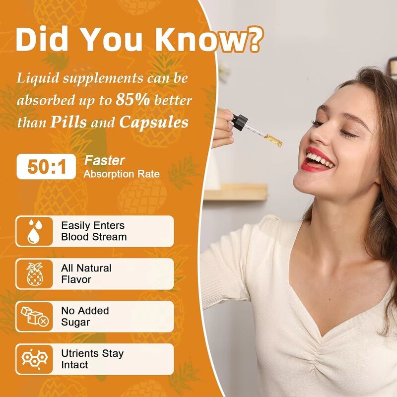 Magnesium Glycinate - Manufacturer Herbal Drops B6 Pineapple Brain Function