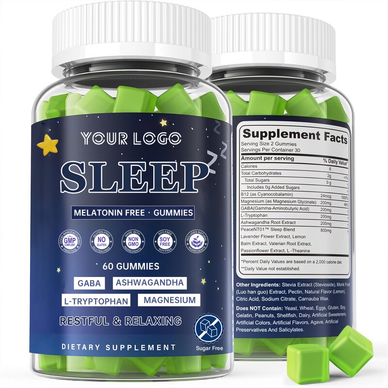 Melatonin Gummies - Manufacturer OEM Vegan Halal Natural Relax Sleep Supplement