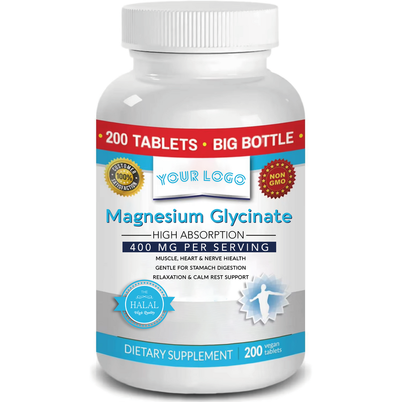Magnesium Glycinate - Manufacturer 400mg High Absorption Muscle Heart Nerve