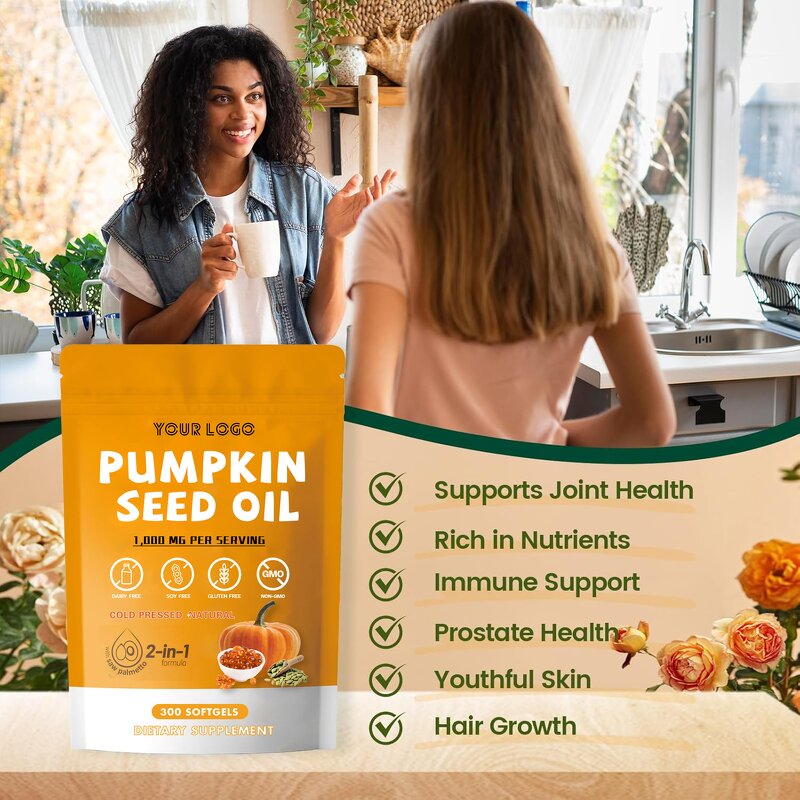 Pumpkin Seed Oil - Manufacturer OEM Halal Hair Growth Softgel Private Label