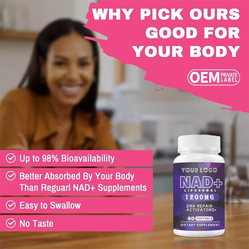 Liposomal NAD+ Softgels - Manufacturer 1200mg Anti-aging Muscle Recovery Immune