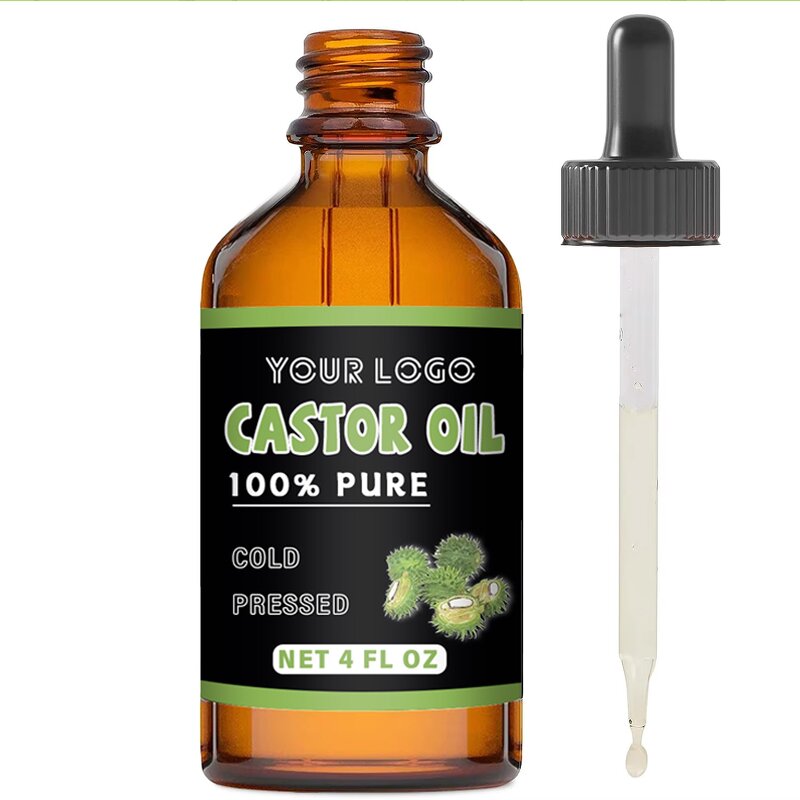 Castor Oil Drops - Manufacturer Private Label OEM Gut Muscles Hair Nail Growth