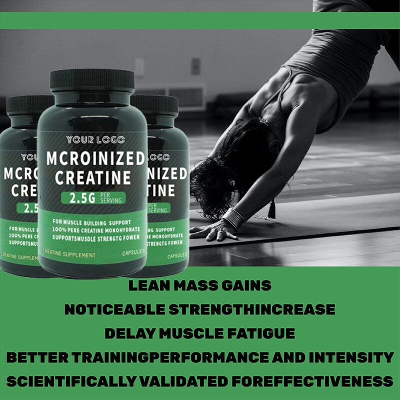 Creatine Capsules - Manufacturer Hot Selling Micronized Muscle Building OEM/ODM