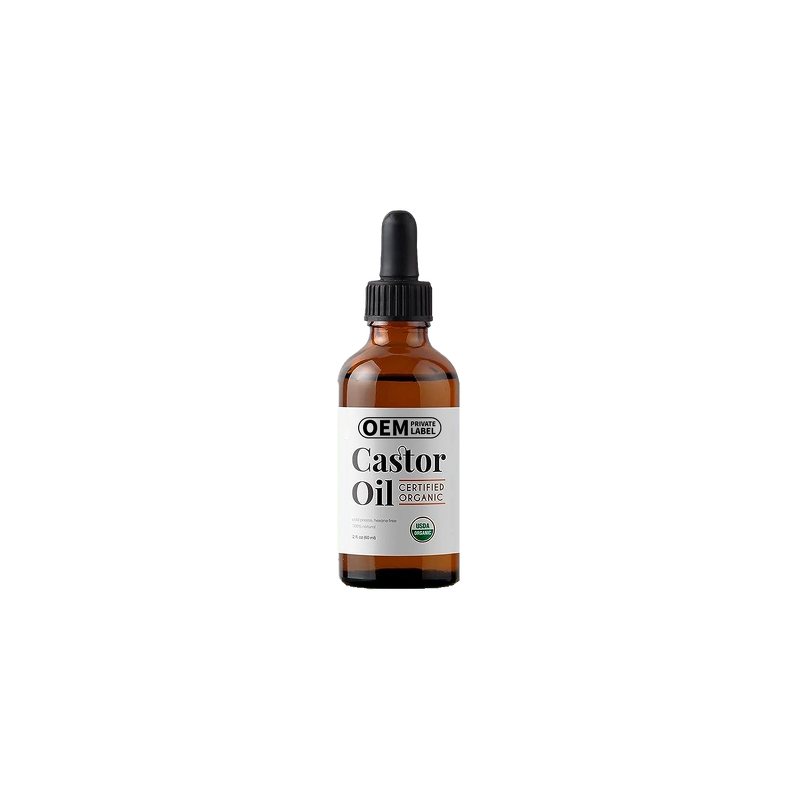 Castor Oil Drops - Manufacturer Herbal Cold Pressed Eyelash Eyebrow Skin Hair