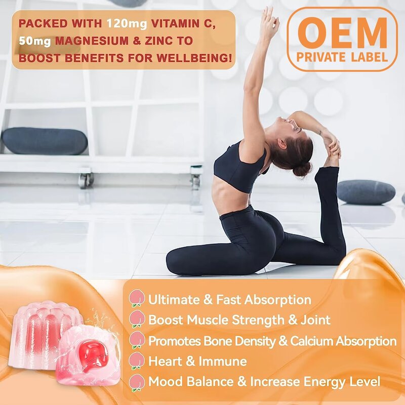 Vitamin D3 K2 Gummies - Manufacturer OEM Organic 1000IU Vegan Muscle Health