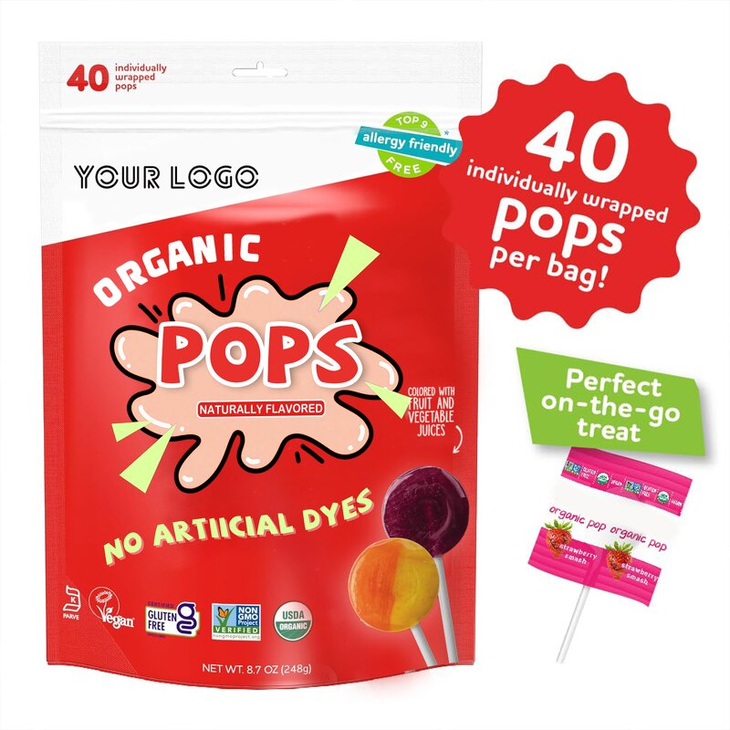 Kids Lollipops - Manufacturer Low Price Natural Fruit Party Hard Sweets Candy