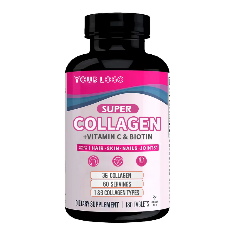 Super Collagen Tablets - Manufacturer Vitamin C Biotin 180Ct Skin Hair Joint