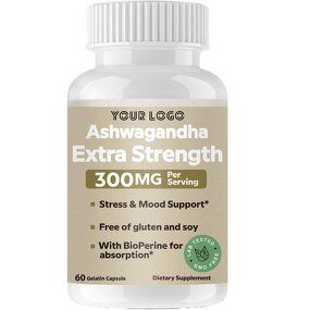 Ashwagandha Capsules - Manufacturer Custom KSM 66 3000mg Sleep Stress Energy