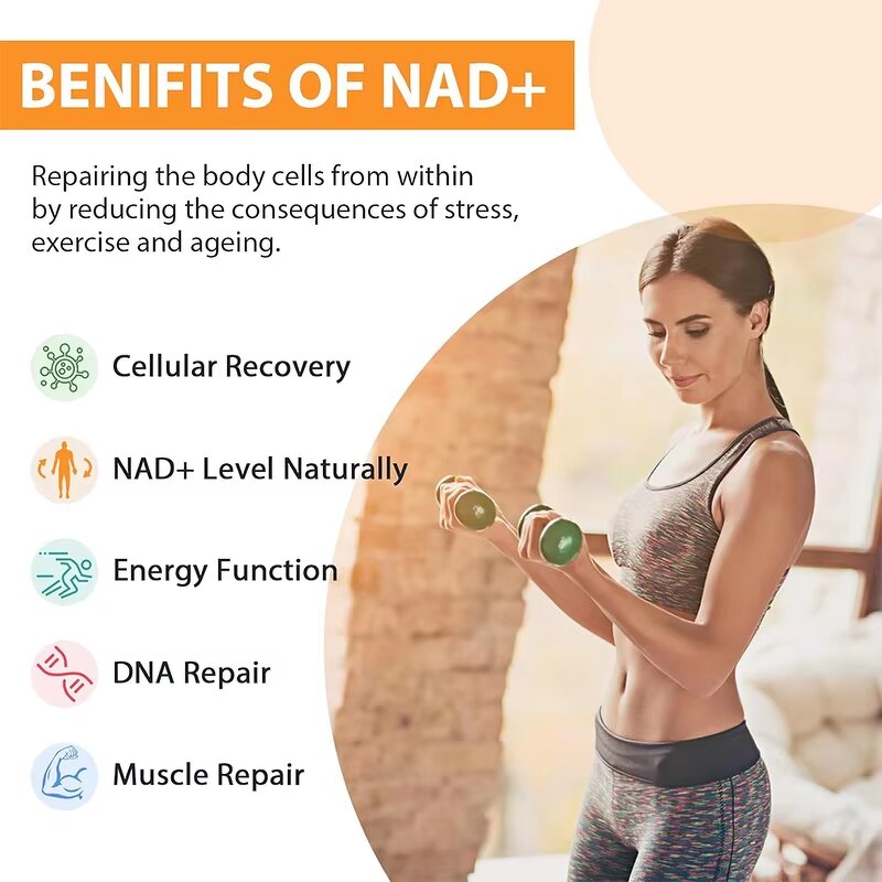 NAD+ Softgels - Manufacturer 500mg Brain Function DNA Repair Maximum Absorption