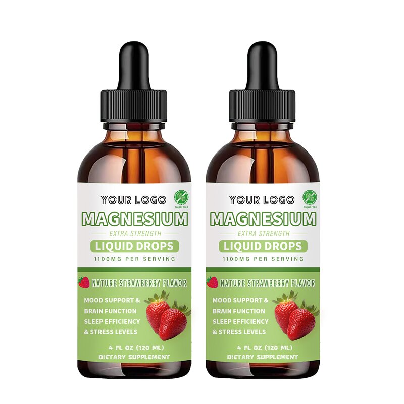 Magnesium Drops - Manufacturer Dietary Supplement Vegan Bone Mineral Liquid