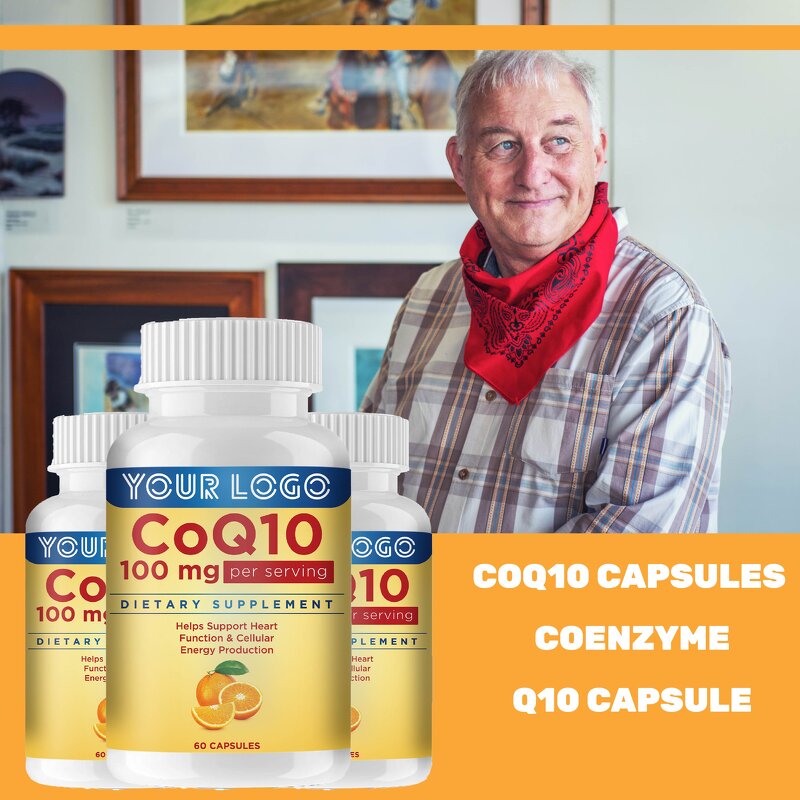 CoQ10 Capsules - Manufacturer Herbal 200mg Ubiquinol Vegan Heart Energy