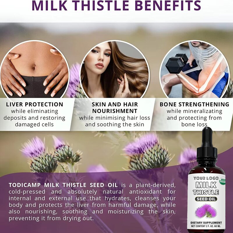 Milk Thistle Drops - Manufacturer OEM B12 Sublingual Anti-Fatigue Vegan Weight