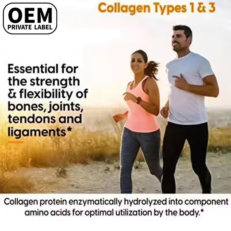 Vegan Collagen Tablets - Manufacturer Type1&3 Vitamin C Enhance Skin Health