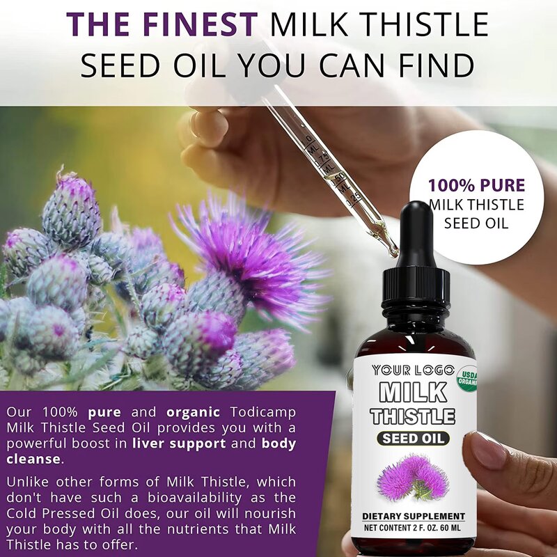 Milk Thistle Drops - Manufacturer OEM B12 Sublingual Anti-Fatigue Vegan Weight