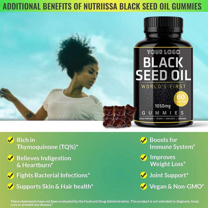 Black Seed Oil Gummies - Manufacturer Weight Loss Hair Growth Private Label