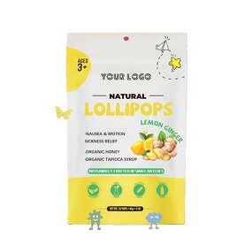 Honey Lollipop - Manufacturer Healthcare Lemon Ginger Root Children Round Hard
