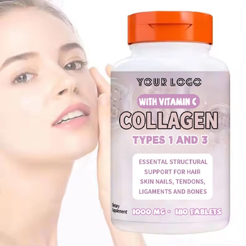 Vegan Collagen Tablets - Manufacturer Type1&3 Vitamin C Enhance Skin Health