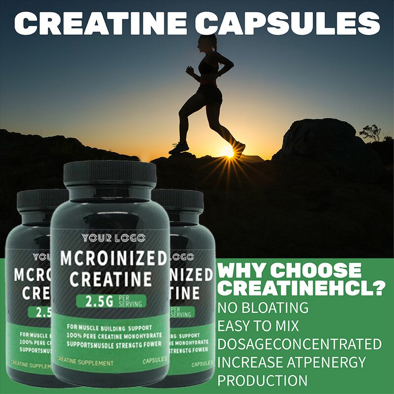 Creatine Capsules - Manufacturer Hot Selling Micronized Muscle Building OEM/ODM
