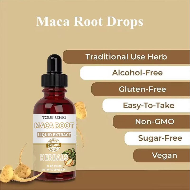 Maca Root Drops - Manufacturer Organic Sports Mood Natural Energy Wholesale