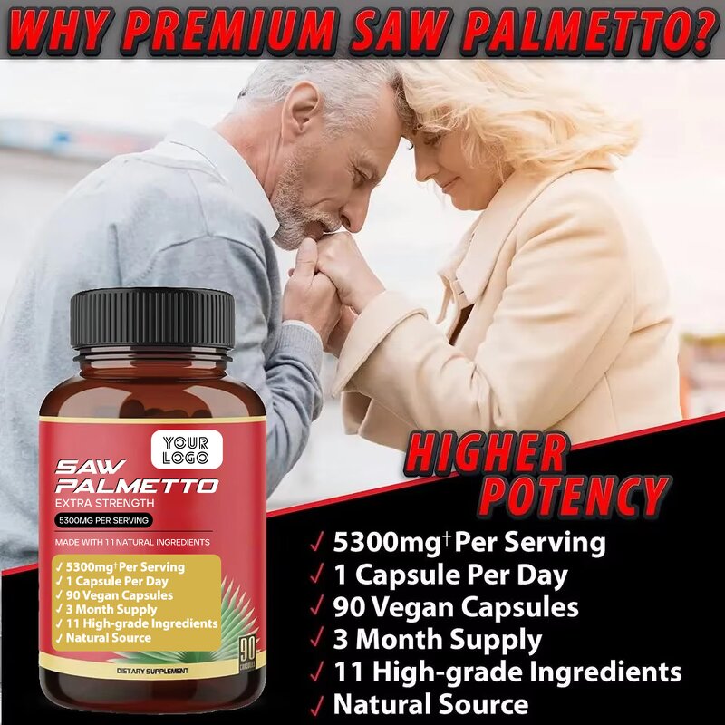 Saw Palmetto Capsules - Manufacturer 11Ingredient Men Prostate Hair Urinary