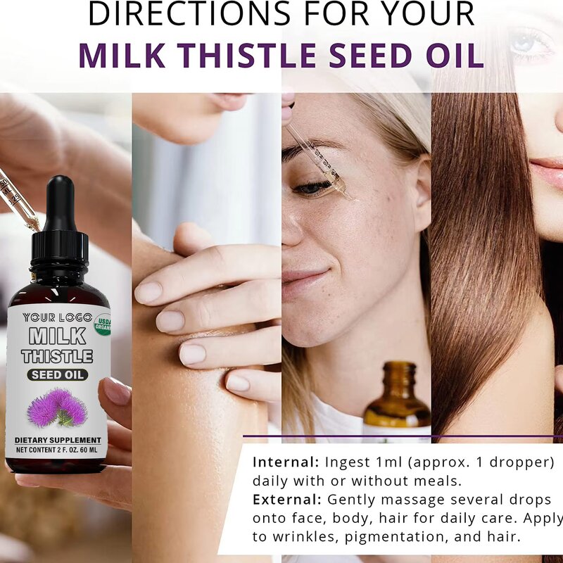 Milk Thistle Drops - Manufacturer OEM B12 Sublingual Anti-Fatigue Vegan Weight