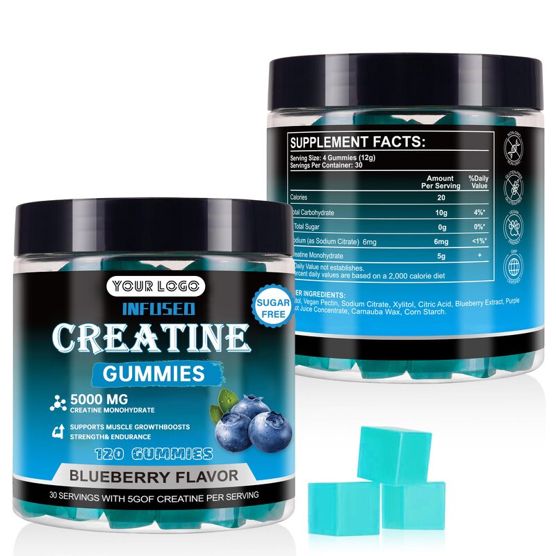 Creatine Gummies - Manufacturer Private Label Muscle Growth Endurance Sport