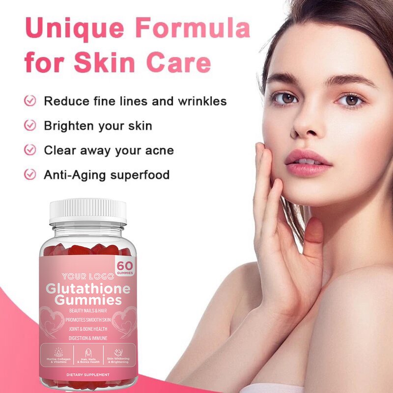 Skin Whitening Gummies - Manufacturer OEM Custom Vitamin Formula Beauty Candy
