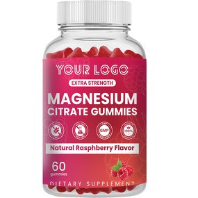 Magnesium Citrate Gummies - Manufacturer Herbal Raspberry Relaxation Muscle Bone